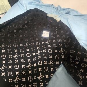 Louis Vuitton Monogram Black and Silver Crewneck Sweater
